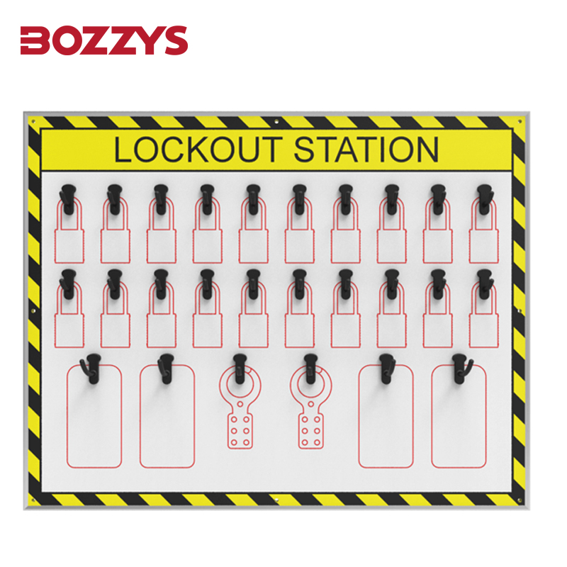 Apoie combinações de personalização Múltiplas placas de estação de bloqueio de segurança industrial aberto